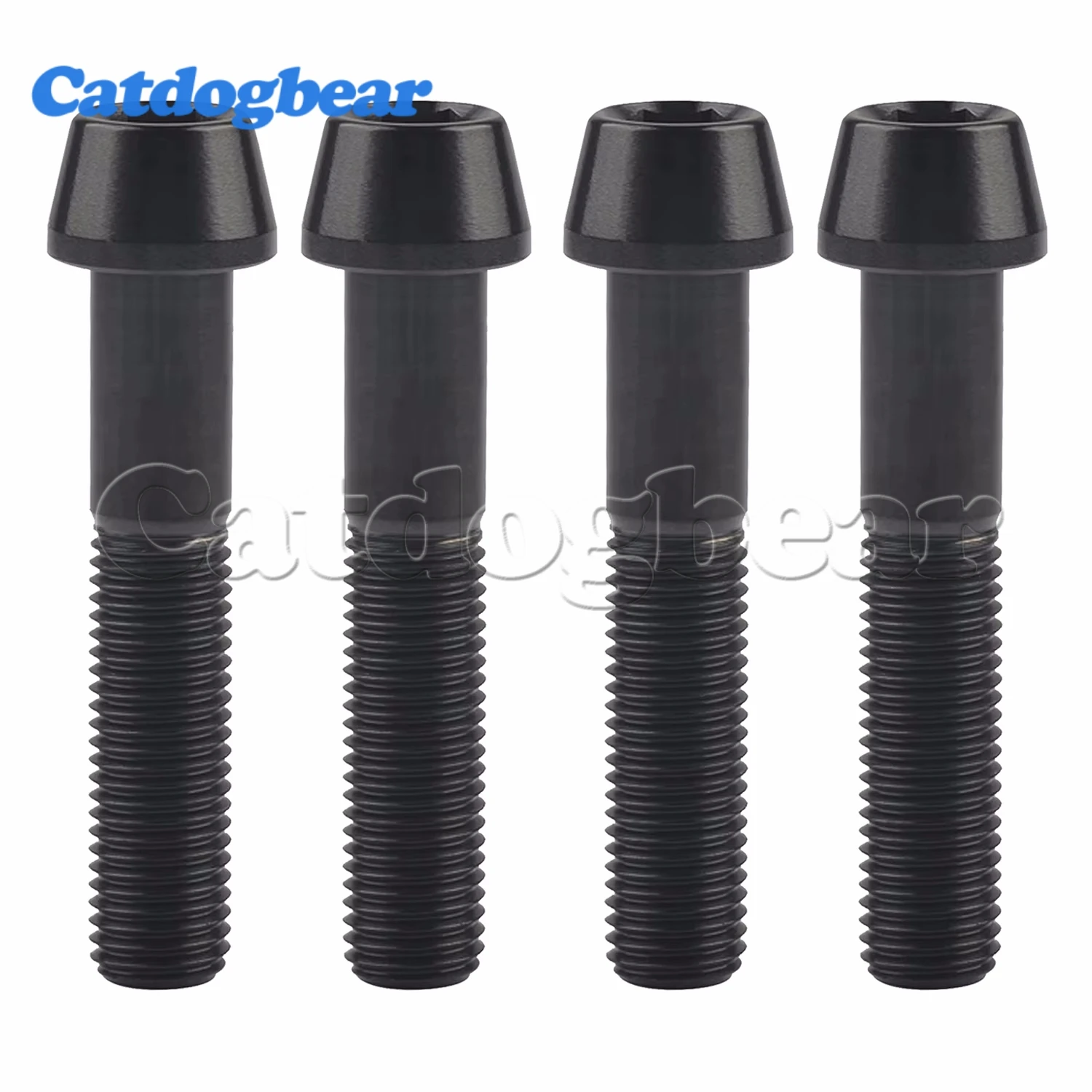 

Catdogbear 4 шт. M10x20 ~ 100 мм DIN912 титановый болт шаг 1,25 винты с шестигранной головкой и конической головкой для мотоцикла автомобиля