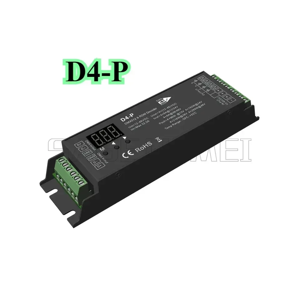 Фото D4-WPS/E/P/L/XE TD4-S/4S 12-48 В постоянного тока декодер Skydance DMX цифровой RGBW/одноцветный/RGB светодиодная панель DIN-рейка/декодер с несколькими диммером №5