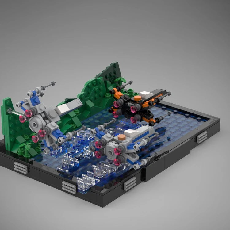 Звездные темы MOC комплект строительных блоков из фильма набор кирпичей сцены