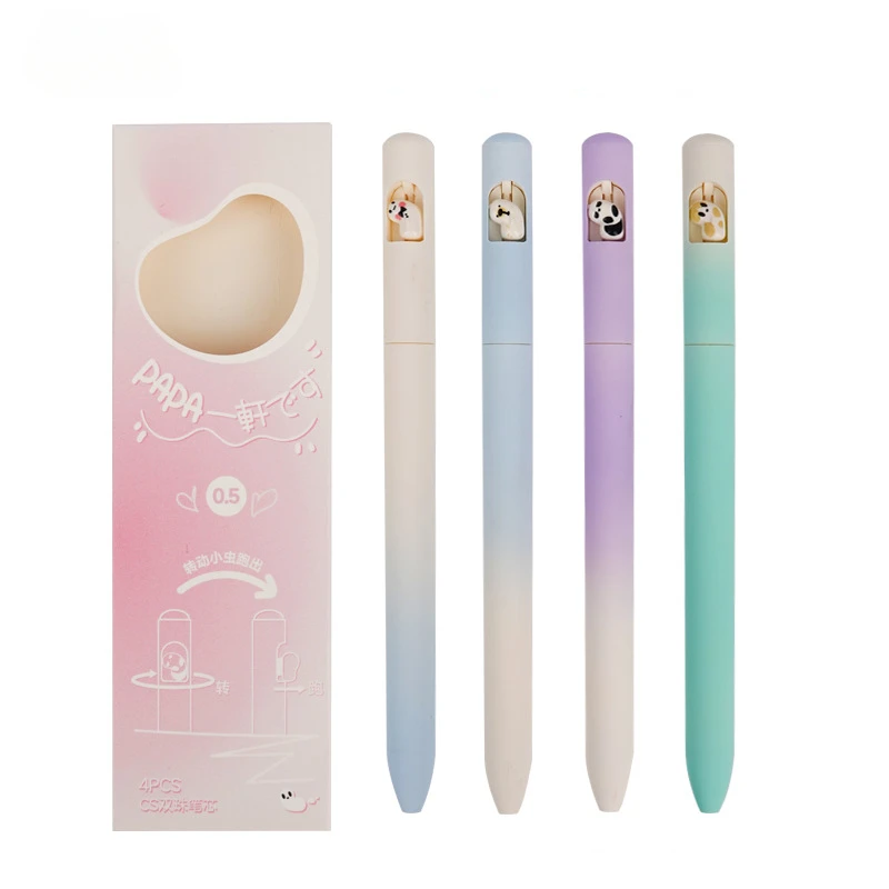 

Набор гелевых ручек с вращающимся медведем