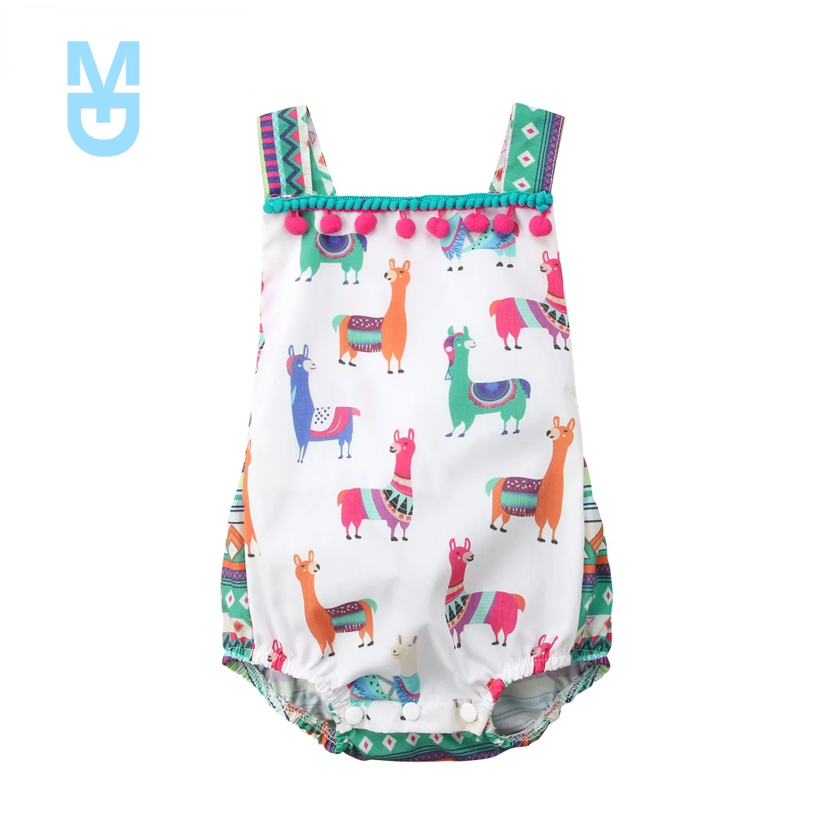 

New Citgeett Brand Summer Princess Baby Girl Alpaca Tassel Bodysuit Jumpsuit Outfits Sunsuit Children Cute Anime Clothe 0-24M