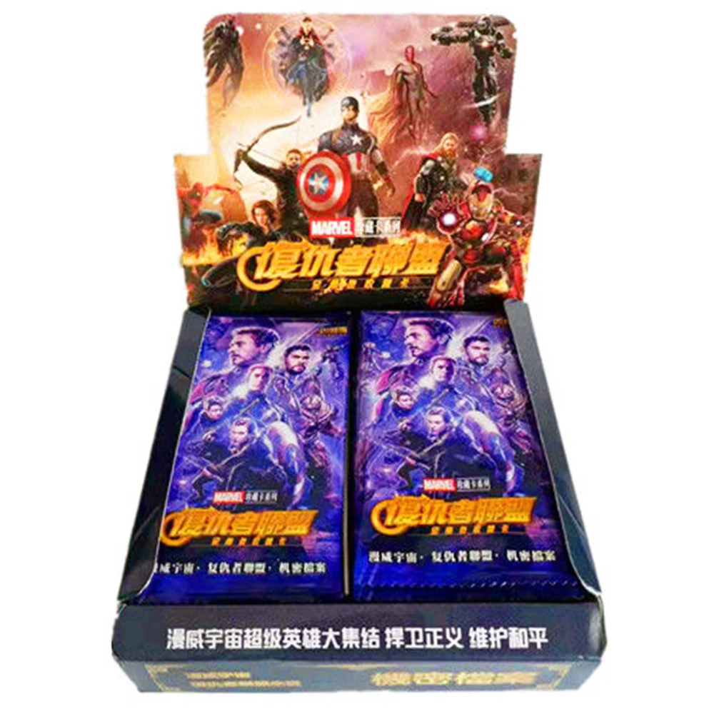 Новые оригинальные аниме-фигурки Marvel Мстители карты Железный человек танос