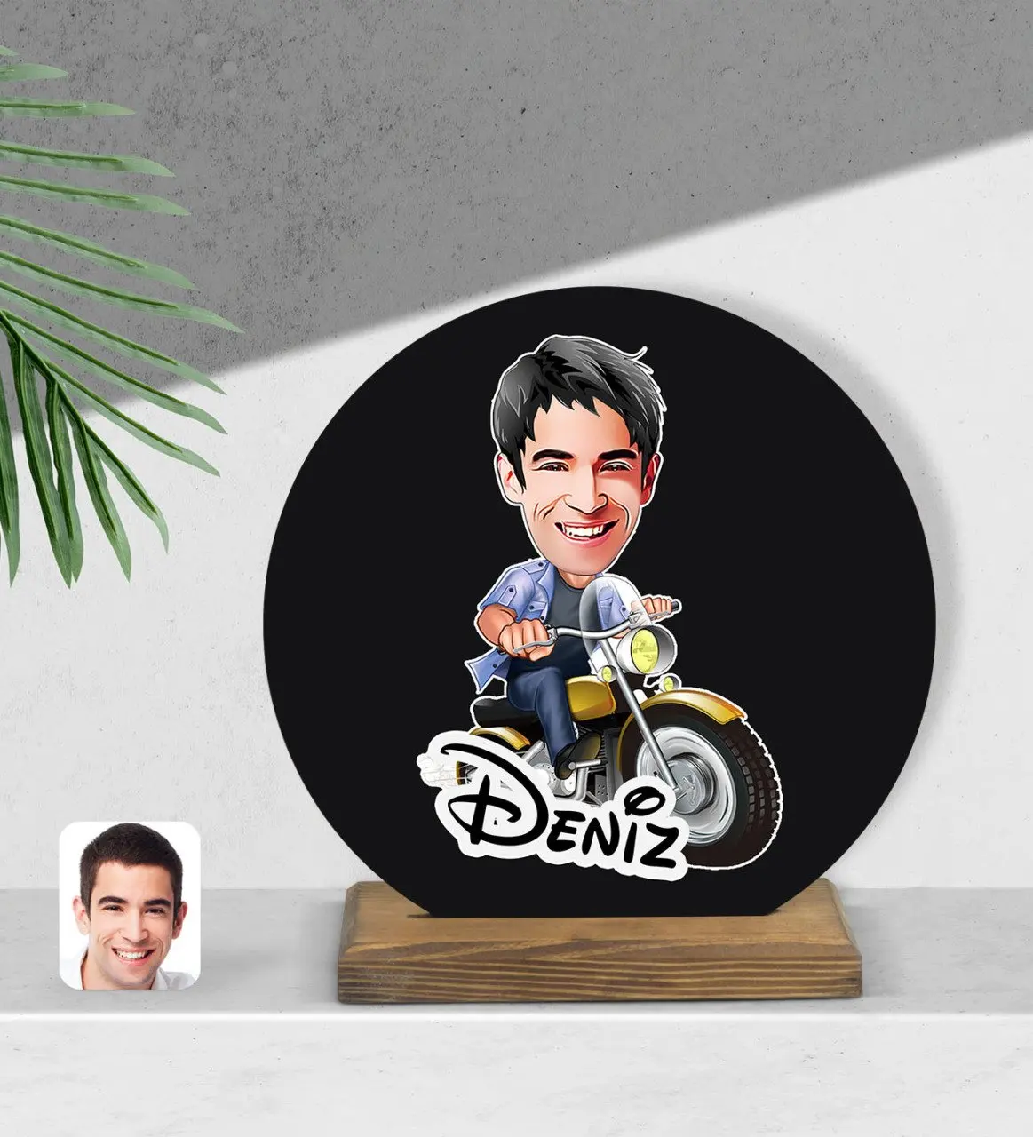 

Personalized men's cartoon wooden Biblo-1