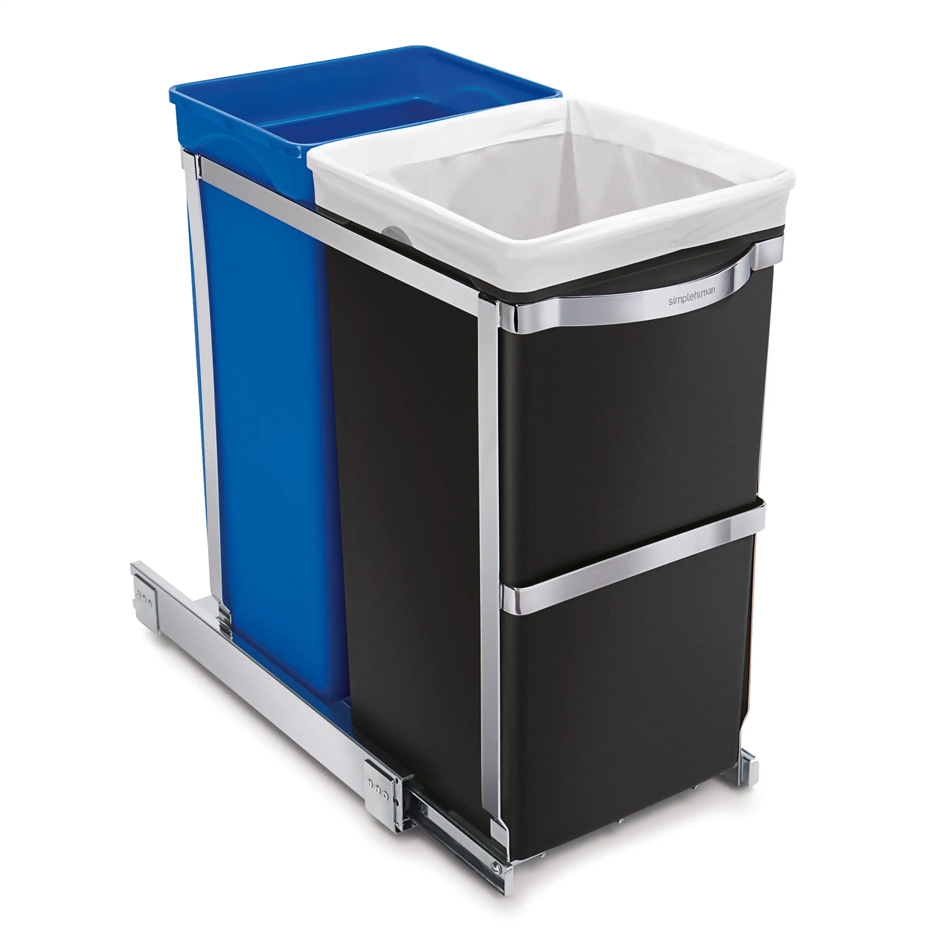 

Simplehuman, кухонный шкаф на 35 литров/9,3 галлонов, выдвижная корзина для мусора