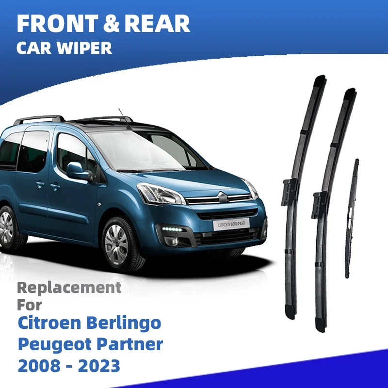 

Щетки стеклоочистителя с левым рулем для Citroen Berlingo Peugeot Partner B9 K9 2008-2023, аксессуары для ветрового стекла 2016 2017