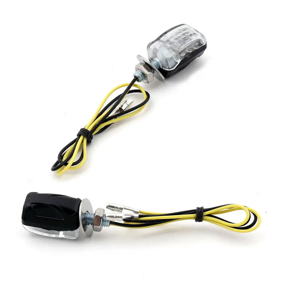 

Парный стробоскопический светильник для мотоцикла, сигнальный светильник 12 В, оранжевая светодиодная лампочка-индикатор, рабочая лампа дл...