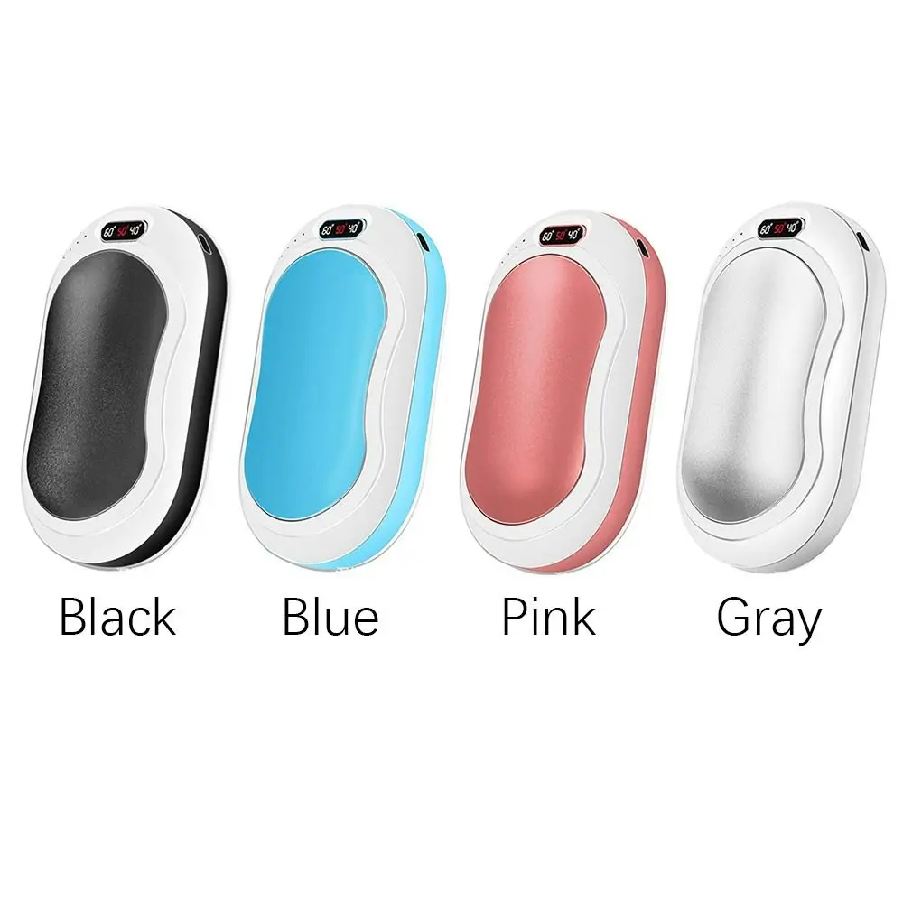 Portable Double-Side Heating 4 IN 1 USB Rechargeable Hand Warmer 10000mAh Power Bank LED Flashlight Massager images - 6