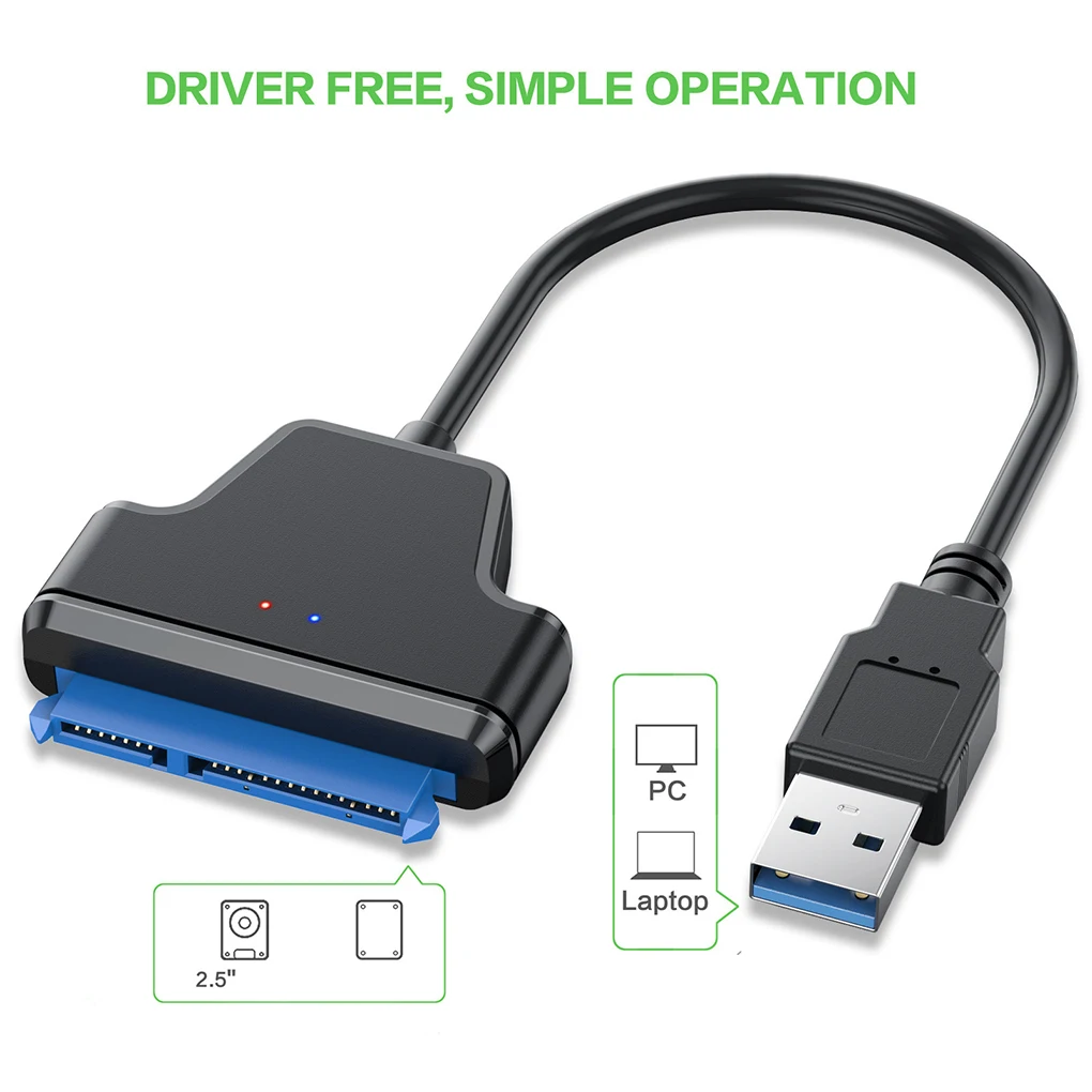 Кабель USB3 от 0 до SATA, адаптер для жесткого диска, портативное электронное подключение к компьютеру, бытовой ноутбук, ПК, HDD, аксессуар Кабель USB3 от 0 до SATA, адаптер для жесткого диска, портативное электронное подключение к компьютеру, бытовой ноутбук, ПК, HDD, аксессуар