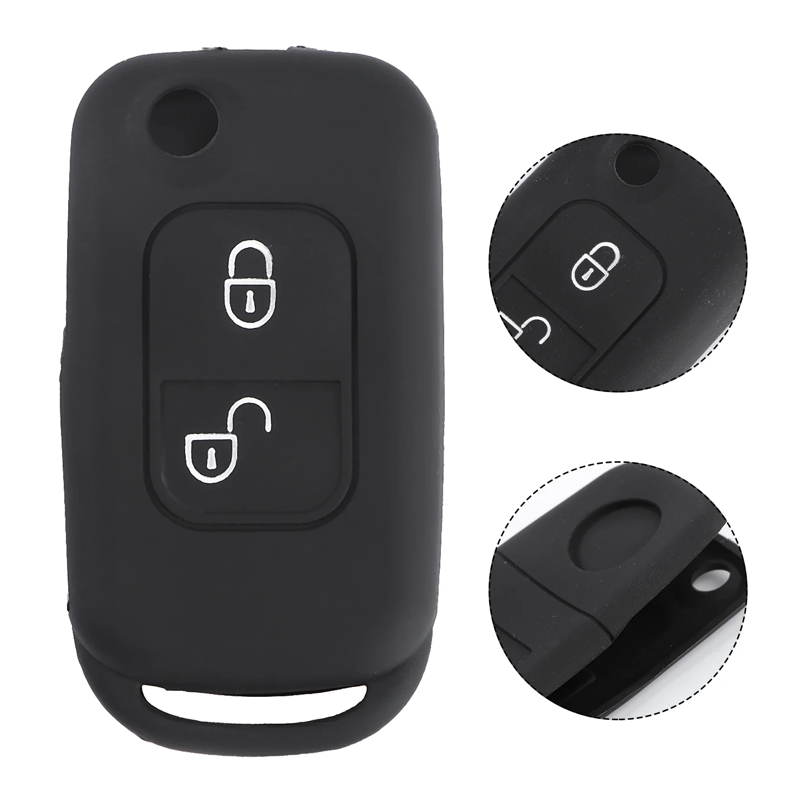

Silicone Key Fob Cover Silicone Cover Case for Remote Keys Key Fob Bag Silicone Silicone Key Covers Compatible for Mercedes-