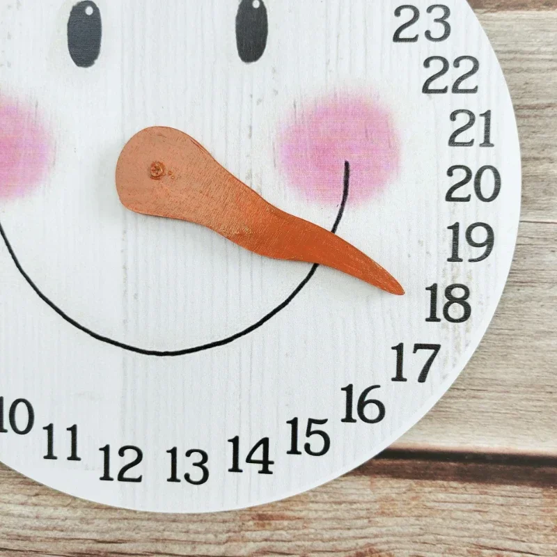Рождественский календарь Подвесной деревянный знак с обратным отсчетом