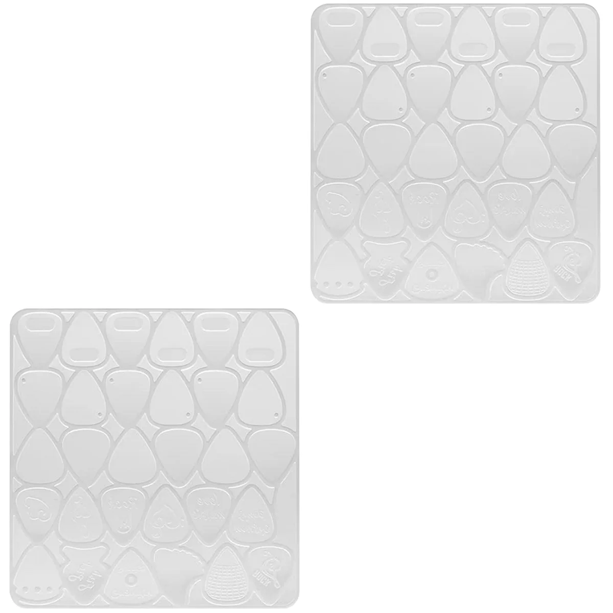 

2 PCS Ballad Para Gelatinas Acoustic Guitar Pick Silica Silicone
