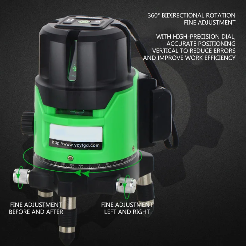 5-линейный лазерный инфракрасный уровень высокоточный автоматический прибор для