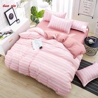 housse de couette duvet cover set bedding set flower comforter bedding set simple pink bed linens bed linings queen duvet cover