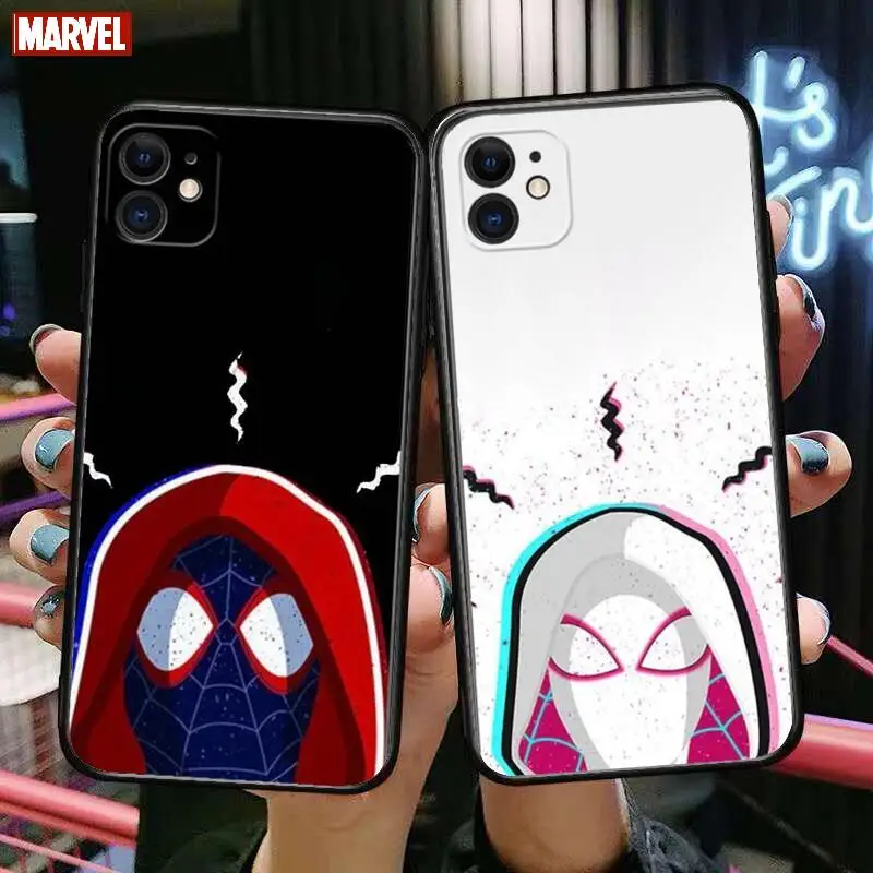 

Marvel Couple Spiderman Phone Cases For iphone 13 Pro Max case 12 11 Pro Max 8 PLUS 7PLUS 6S XR X XS 6 mini se mobile cell