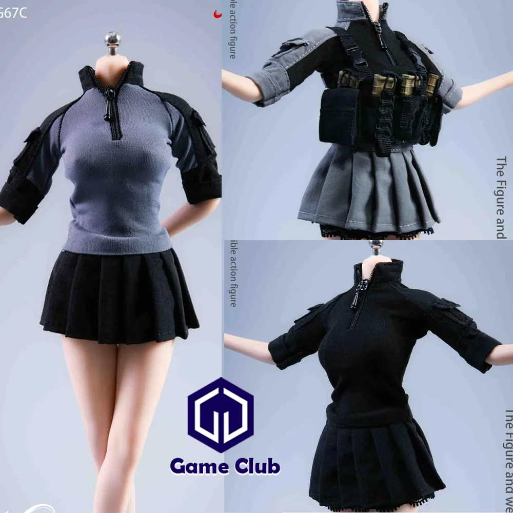 

New VSTOYS 19XG67 1/6 Scale Female Color Block Combat Uniform Training Clothes Model Fit 12'' Soldier Action Figure Body Dolls