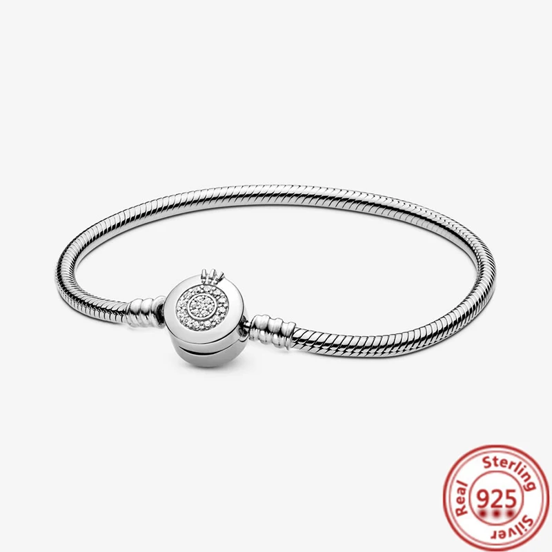 pantaro hot sale authentic 925 sterling silver bracelet rose gold signature i d bangle fit women brand bead charm fine jewelry free global shipping
