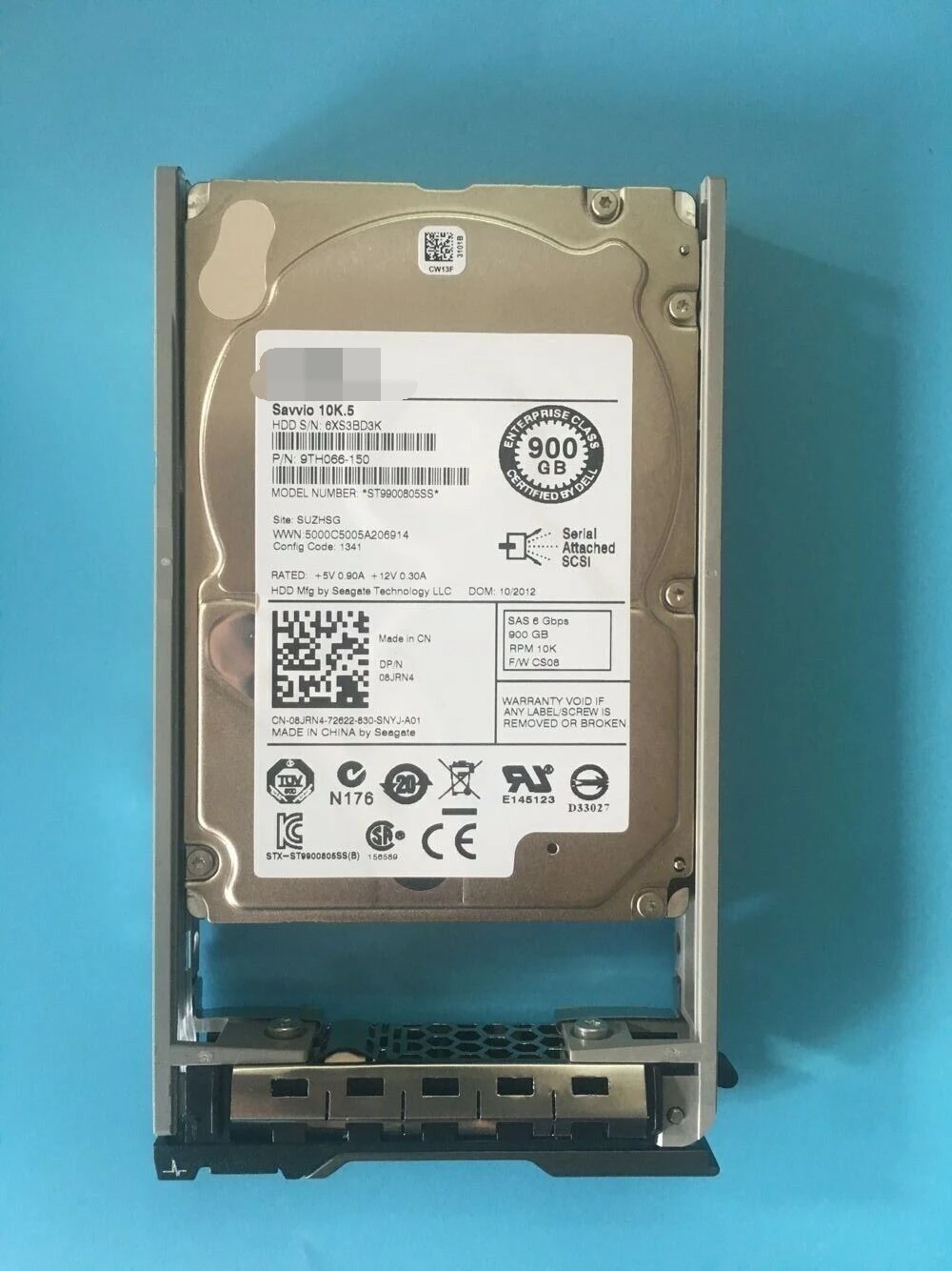 

Жесткий диск SAS HDD с лотком для Dell 8JRN4 ST9900805SS 08JRN4 900 ГБ 10K SAS 2,5 дюйма