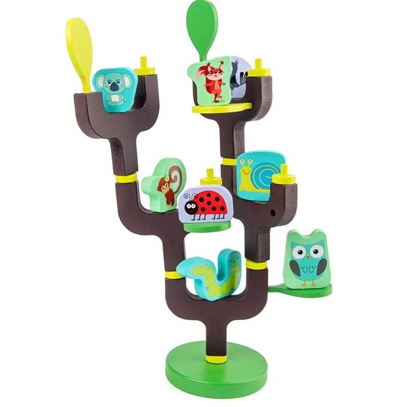 

Children Interactive Stacked Tree Supplies Educational Set Toys for Over 3 Years Old Kids Building Block Improve Toy