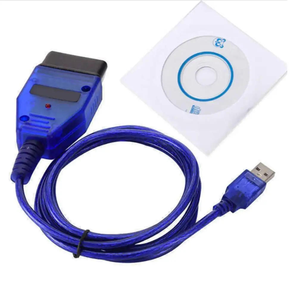 Интерфейсный кабель USB Vag-Com для автомобиля, диагностический сканер KKL VAG-COM 409,1 OBD2 II OBD, Автомобильный Кабель Aux USB Vag-Com, интерфейсный кабель