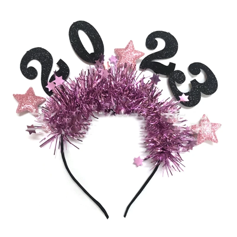 

Обруч для волос с арабскими цифрами T8DE, креативный обруч для волос с арабскими цифрами, держатель для волос для прямой трансляции, рождестве...