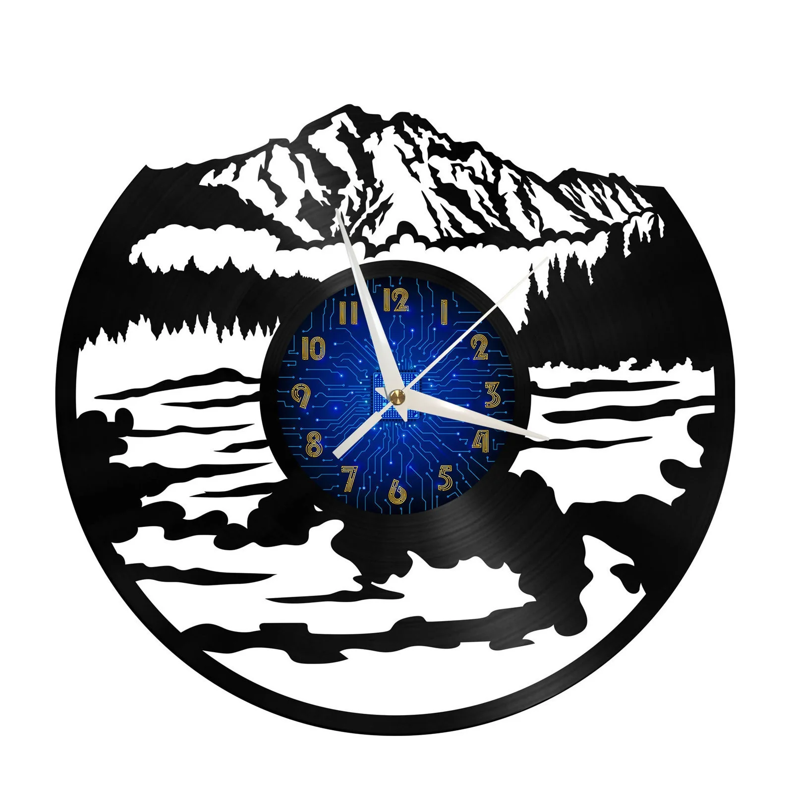 

Wild scenery Vinyl Record Wall Clock for Kitchen Wall Decor Wall Art