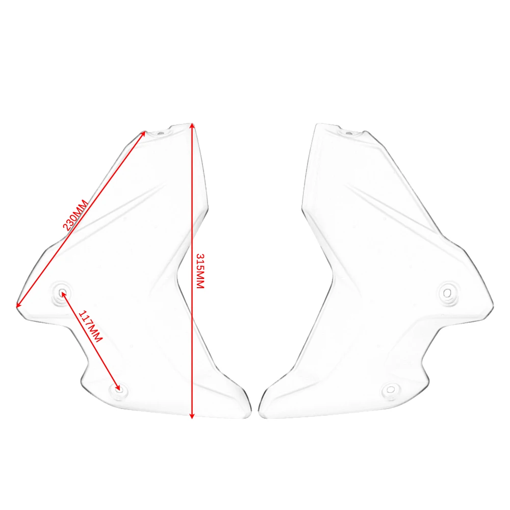 Передняя защита радиатора мотоцикла боковая панель обтекатель панели Pelon крышка