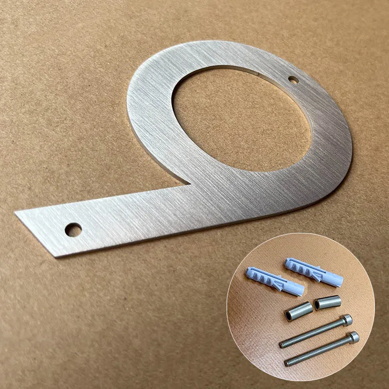 

Металлические дверные номера из нержавеющей стали 0-9