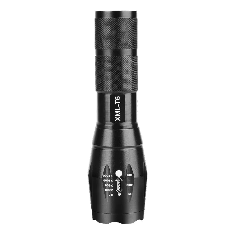 

100 flashlight LED telescopic zoom charging XML-T6/L2 flashlight rechargeable flashlight emergency flashlight