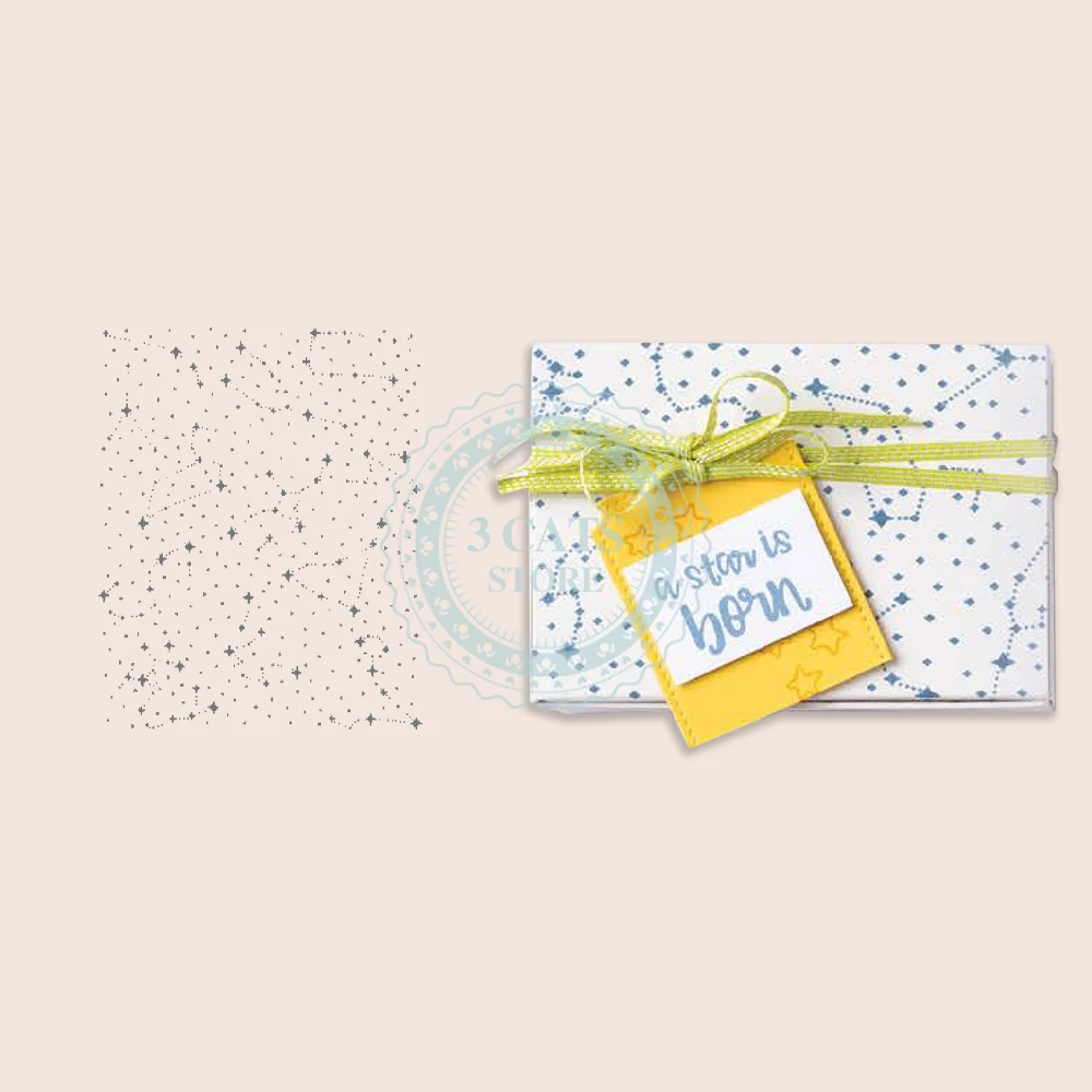 

MP777 New Arrival Starry Sky Clear Stamps No Cutting Dies For DIY Handmade Paper Card Decoration Album Scrapbooking Craft