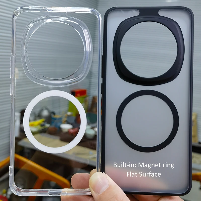 Совместим с прозрачным акриловым чехлом Magsafe для Honor Magic6 Pro/Magic6 прозрачный корпус