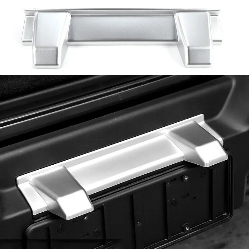 

For Jeep Wrangler JL 2018-2020 ABS Silver Rear License Plate Light Cover Trim