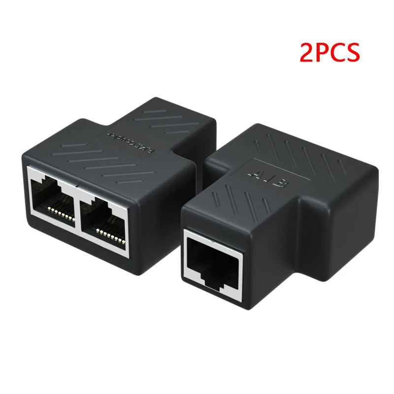 

Разветвитель Кабеля Ethernet RJ45 «мама», 2 шт., разъем адаптера для маршрутизатора, ПК, ноутбука, IP-камеры, ТВ-приставки