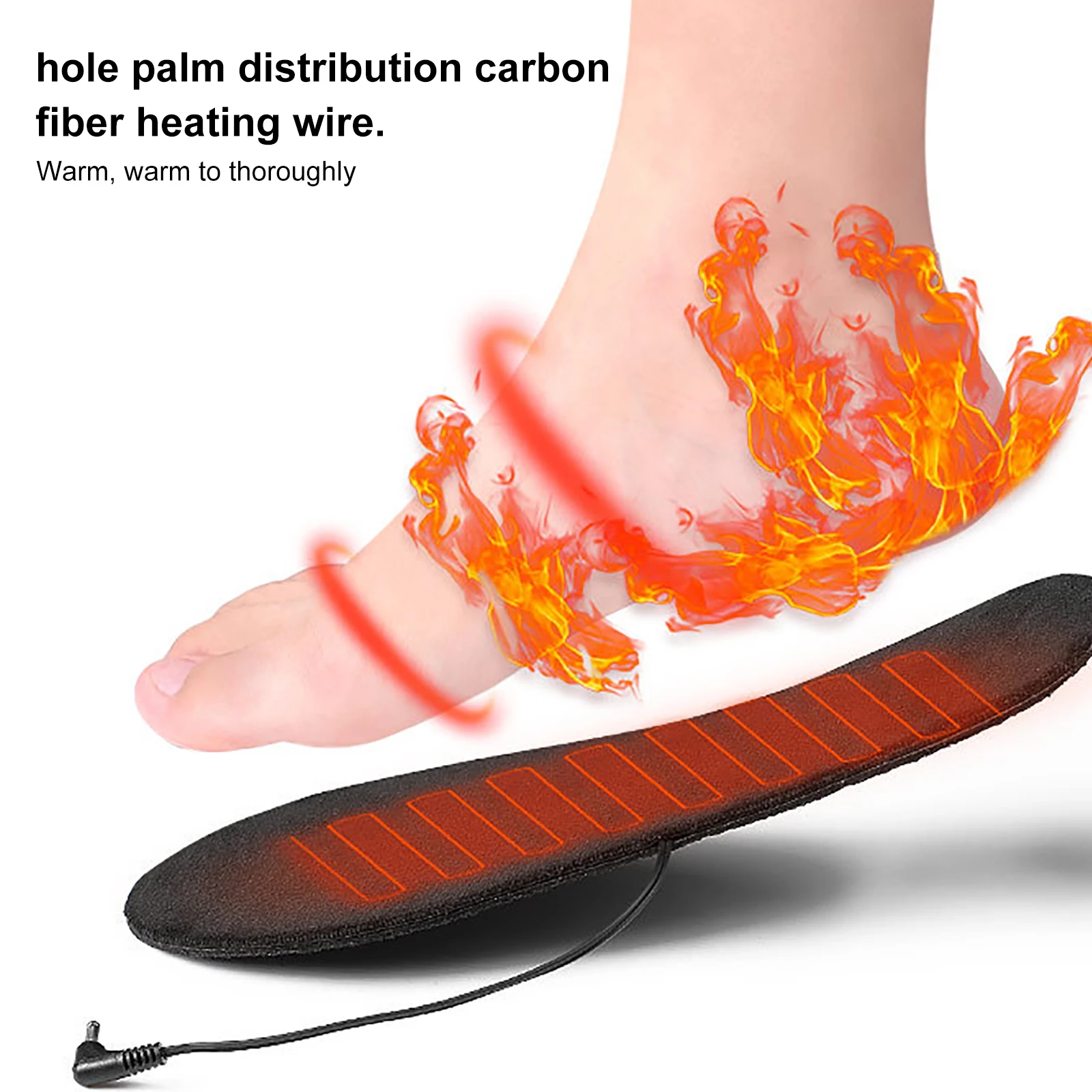 

Стельки с подогревом USB, теплые коврики для обуви, для зимних видов спорта, моющиеся, с зарядкой