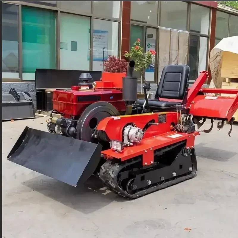 Фото 35HP40HP Популярный многофункциональный гусеничный культиватор, ручной трактор, сельскохозяйственное оборудование, используемое в рисовых сахарах №5