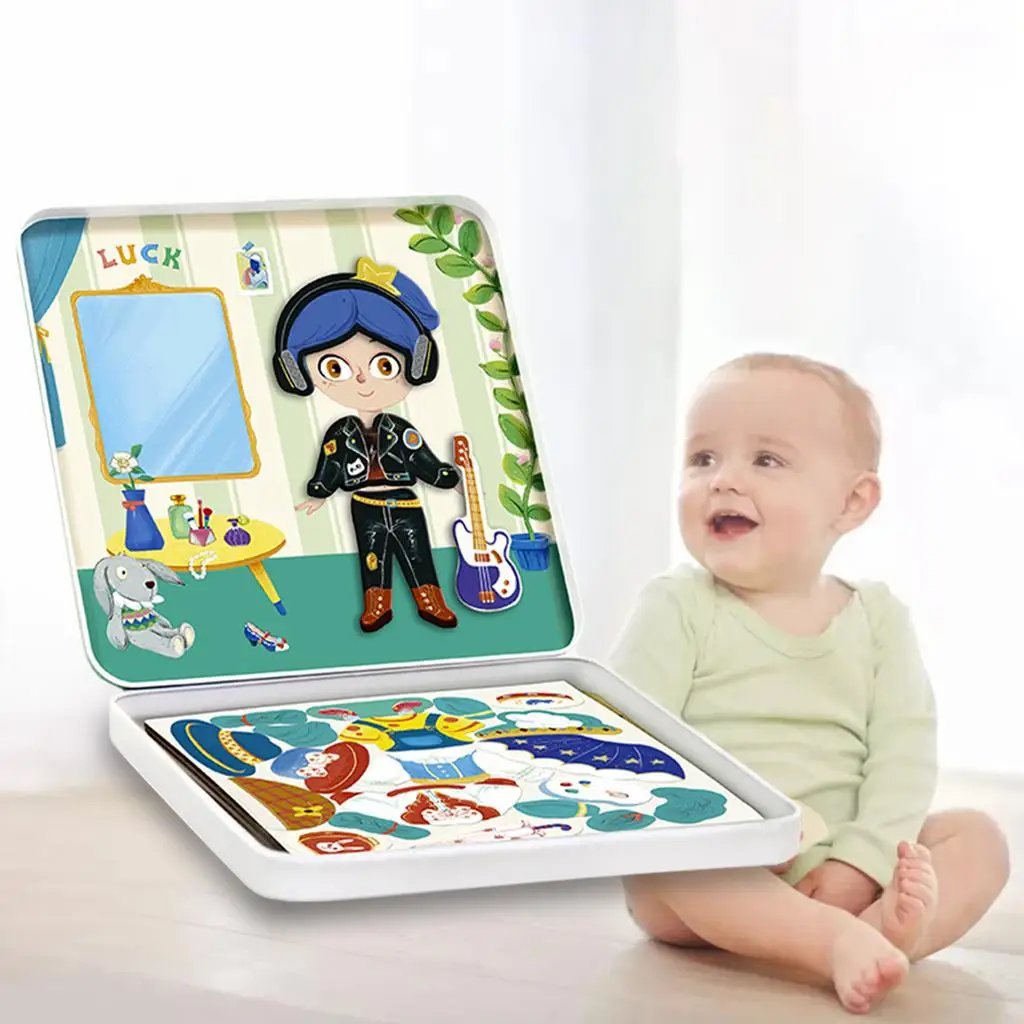 Пластиковые магнитные игрушки-пазлы набор для малышей день рождения Хэллоуин |