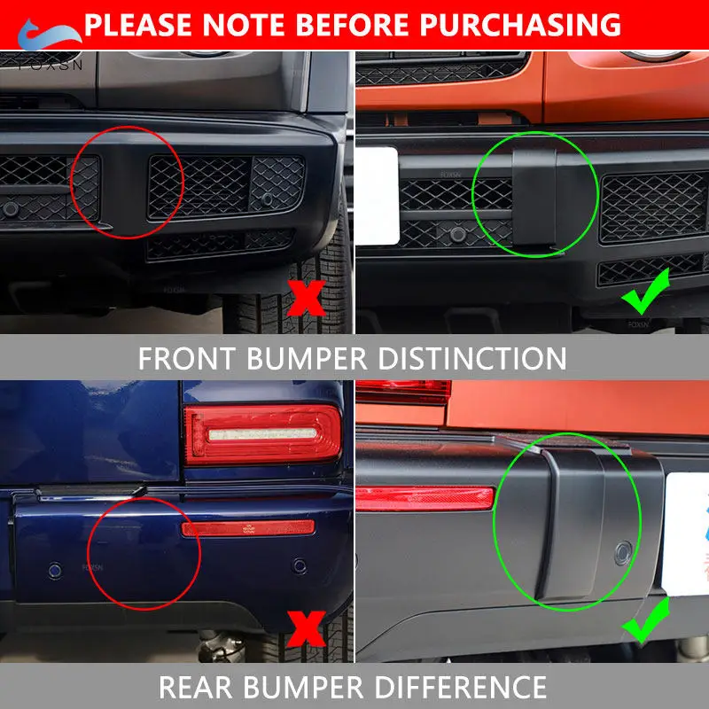 Декоративная накладка на передний/задний бампер автомобиля для Mercedes Benz G Wagon Class