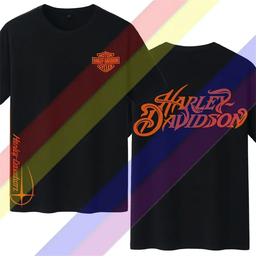 Футболка Neue aand Kardson Motorrad Est Muster Oversized Sport Top Harley bequeme Уличная одежда s-3XL крутая