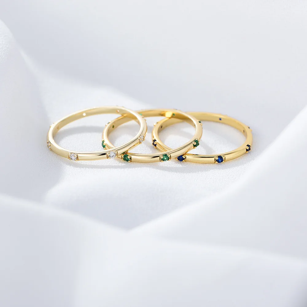 

Cross-border New Fashion Simple Zircon Ring In Europe and The Atmosphere Quality, and The Small Set Auger Joker Ring Bracelet