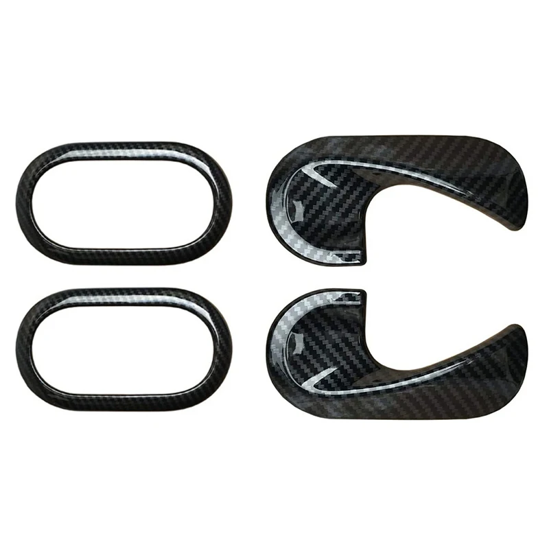 Автомобильная внутренняя дверная ручка из углеродного волокна декоративная для
