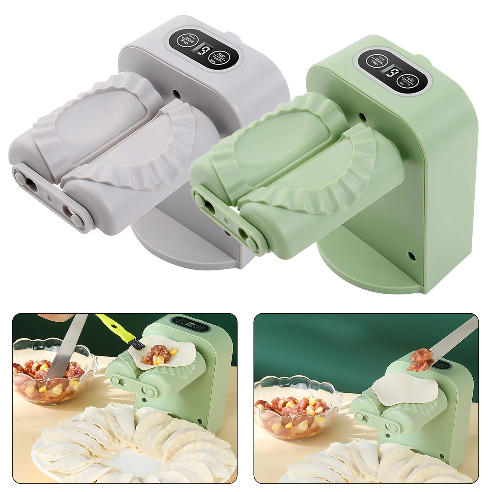 

Кухонные инструменты, Электрический формирователь равиоли, автоматическая формочка для вареников, форма, форма для равиоли с кисточкой, ложка из нержавеющей стали, набор 304