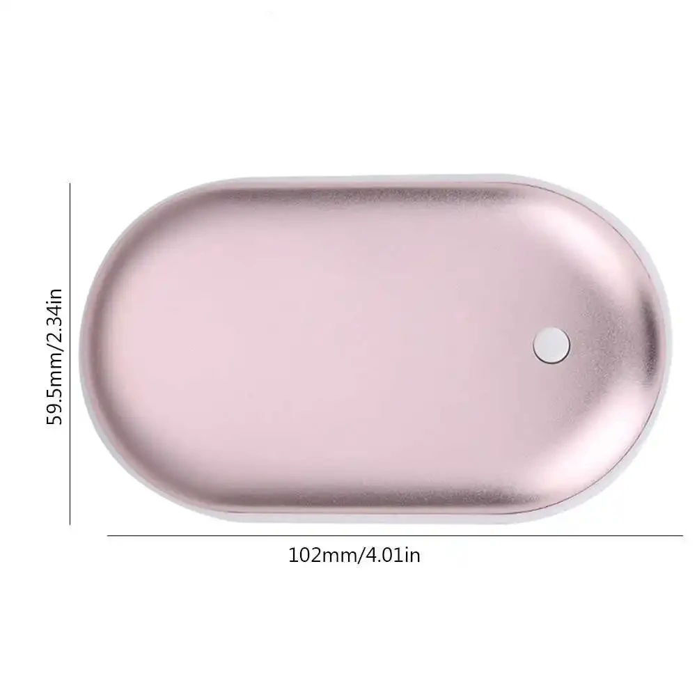 Портативная мини-грелка для рук 2 в 1 перезаряжаемая от USB 5000 мАч карманный