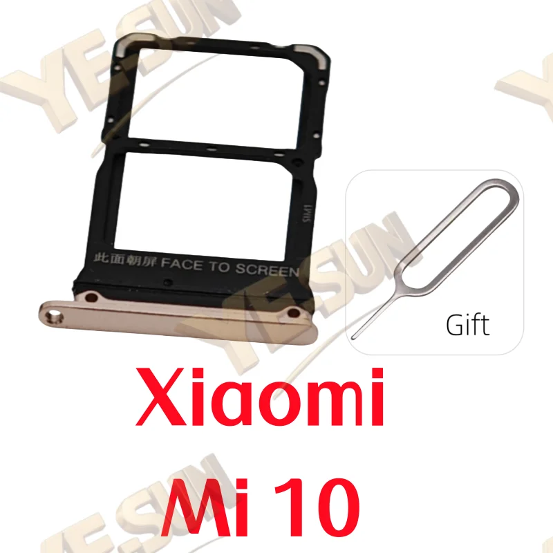 Лоток для SIM-карты для Xiaomi Mi 10, лоток для SIM-карты, слот для карт, адаптер для чтения SIM-карт, запасные части (art.: 3920cfdf39df3) - 3920cfdf39df3