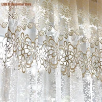 light luxury curtains for living room pastoral elegant bedroom new classical flower customize french window drapes extravagance