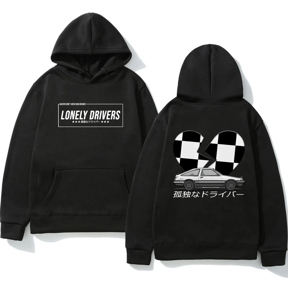 

Lonely Deiverst Initial D Manga Hachiroku Shift Drift Men Women Hoodie Takumi Fujiwara Tofu Shop Delivery AE86 Print Sweatshirt