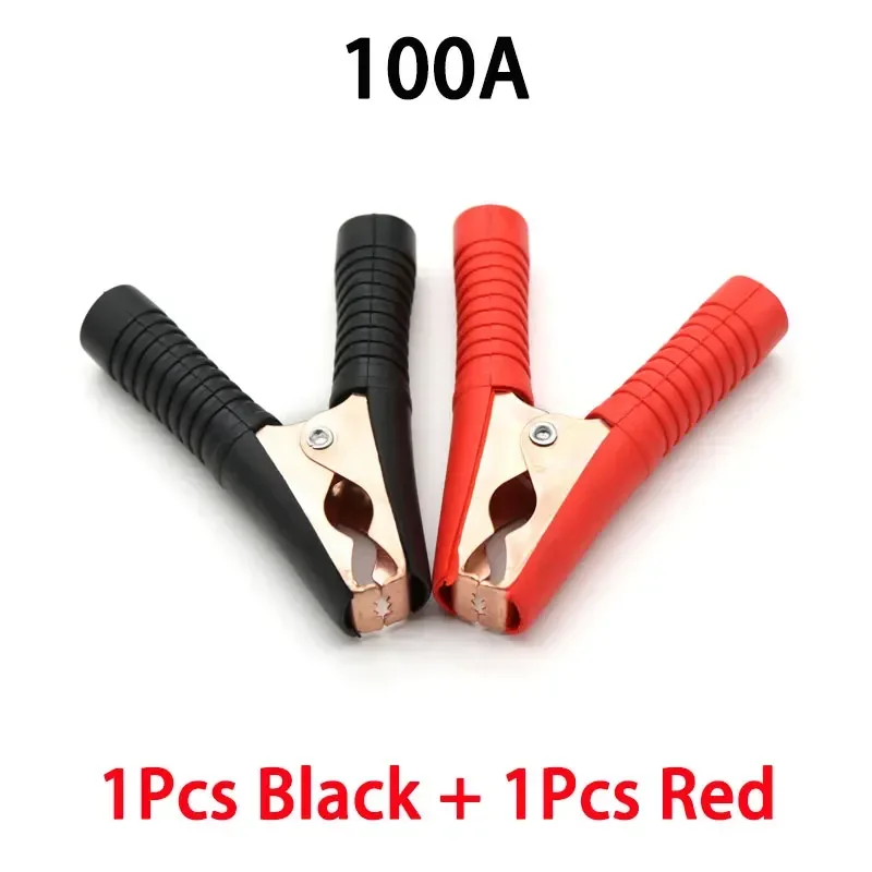 

Зажимы крокодил черные+красные 30/50/100А