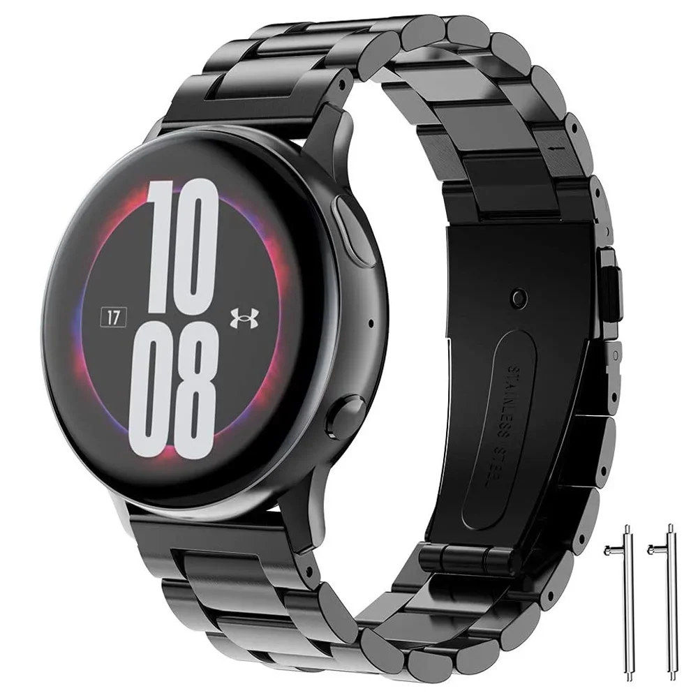 Фото Ремешок 20 мм/22 мм для Samsung Galaxy Watch 5/6/pro/4 44 мм 40 мм classic 47 46 мм 42 мм из нержавеющей стали Gear S3 active 2 amazfit Band №2
