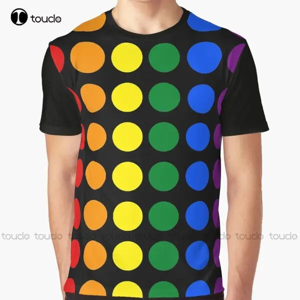 

Футболка с графическим принтом в горошек, в стиле унисекс