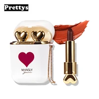 2pc matte red lipstick long lasting waterproof moisturizing nonstick cup beauty gift headphones makeup maquillajes para mujer