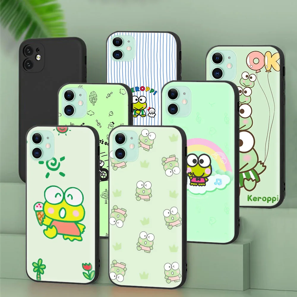 Черный Защитный чехол для VIVO Y10 Y11 Y11S Y15S Y15A Y15 Y19 Y5S Y20 Y20S Y91 Y91C Kerokero Keroppi