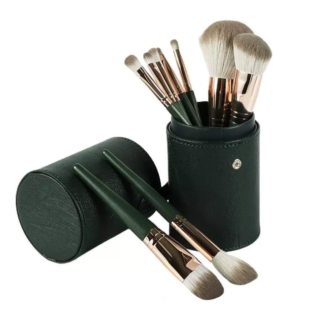 

NEW2023 14Pcs/Set Makeup Brush Soft Hair Uniform Shading With Storage Bag Green Cloud Makeup Brush Set for Beauty